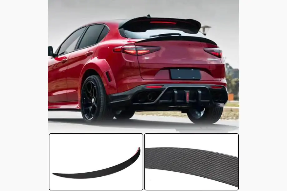 Alfa Romeo Stelvio 2016– Nedre spoiler V3 (2017-2023, Dry Carbon) Image