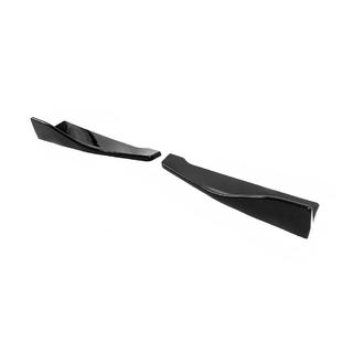 Universella flap-extensions för bakre stötfångare typ B (2 st, blanksvart, ABS-plast) foto 3
