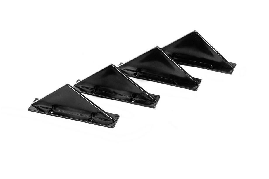 Universell bakre diffuser Type F (4 st, blank svart, ABS-plast) Foto 3