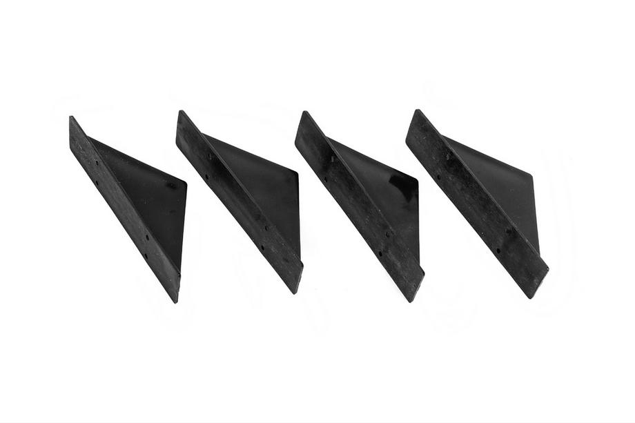 Universell bakre diffuser Type F (4 st, blank svart, ABS-plast) Foto 4