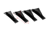 Universell bakre diffuser typ G (4 st, svart högglans, ABS-plast) foto 2