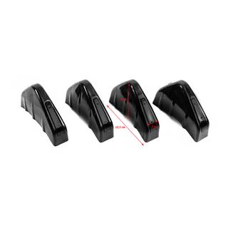 Universell bakre diffuser typ D (4 st, blanksvart, ABS-plast) foto 3