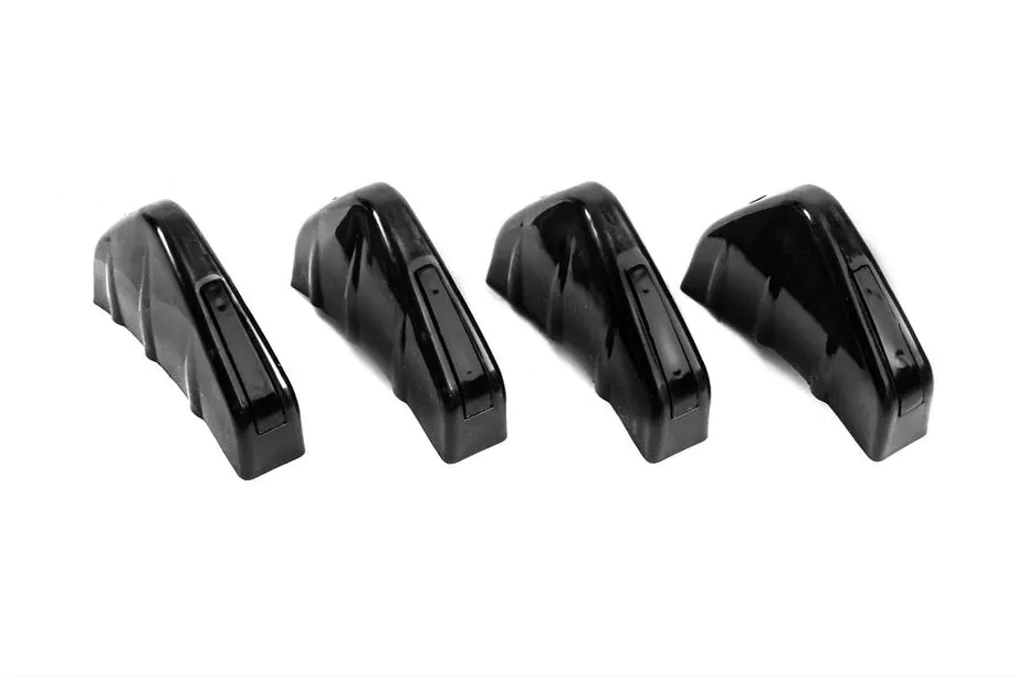 Universell bakre diffuser typ D (4 st, blanksvart, ABS-plast) Foto 1