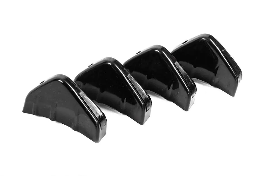 Universell bakre diffuser typ D (4 st, blanksvart, ABS-plast) Foto 4