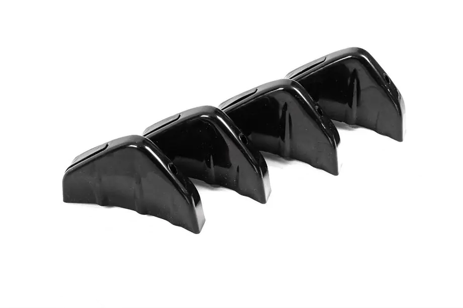 Universell bakre diffuser typ D (4 st, blanksvart, ABS-plast) Foto 6