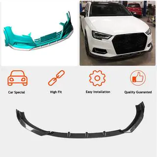 Frontsplitter Lip V1 (för Base 2017-2020 Sedan, kolfiber) foto 2