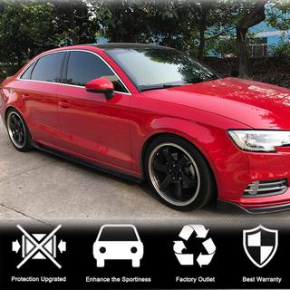 Sidokjolar (för Base Sedan, kolfiber) Audi A3 2012–2020 foto 2
