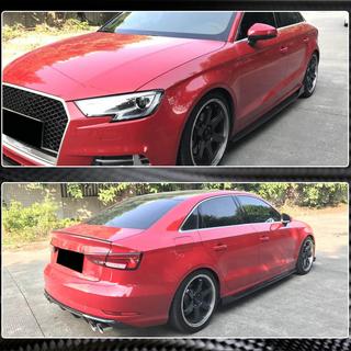 Sidokjolar (för Base Sedan, kolfiber) Audi A3 2012–2020 foto 4