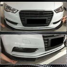 Audi A3 2012–2020 Frontläpp till främre stötfångare Lip V1 (för Base 2012-2016 Sedan, kolfiber) foto 3
