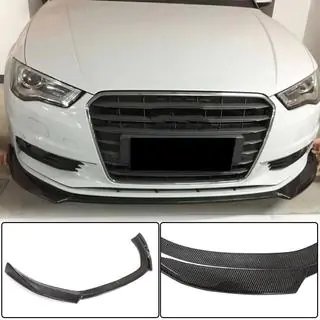 Frontläpp till främre stötfångare Lip V1 (för Base 2012-2016 Sedan, kolfiber) foto 1