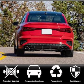 Bakre stötfångardiffusor V2 (för S-Line Sedan 2020-2023, kolfiber) foto 2