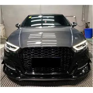 Motorhuv V2 (för Sedan 2012-2016, kolfiber) Audi A3 2012–2020 foto 2