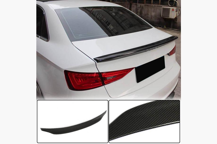 Audi A3 2012–2020 Spoiler V7 (för Sedan, kolfiber) Image