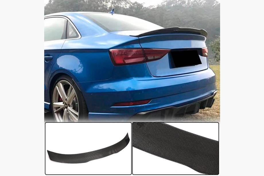 Audi A3 2012–2020 Spoiler V6 (för Sedan, kolfiber) Image