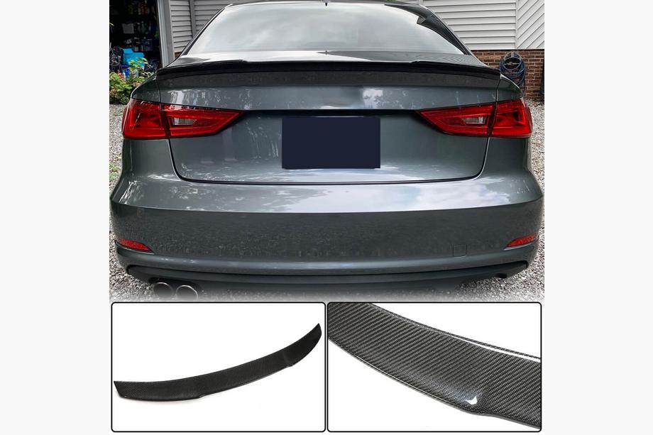 Audi A3 2012–2020 V4-spoiler (för Sedan, kolfiber) Image