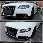 Audi A4 B8 2007–2015 Frontläpp till främre stötfångare Flap (för Base 2007-2011, kolfiber) foto 4