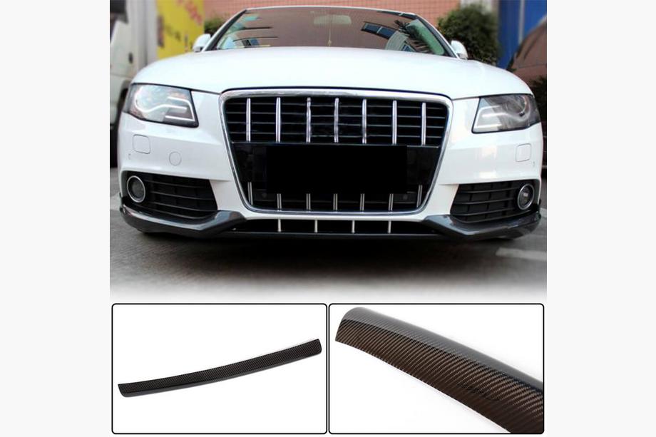 Audi A4 B8 2007–2015 Central frontspoilerläpp (för Base 2007-2011, kolfiber) Image
