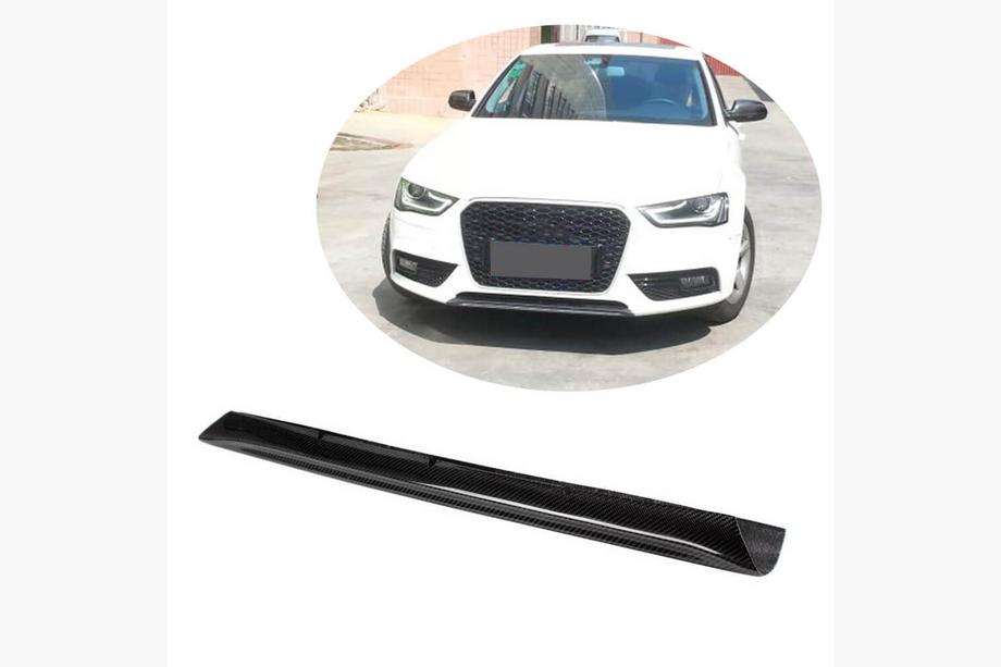 Audi A4 B8 2007–2015 Frontläpp till främre stötfångare (för Base 2011-2015, kolfiber) Image