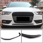 Audi A4 B8 2007–2015 Frontläpp till stötfångaren Lip (för Base 2011-2015, kolfiber) foto 1