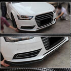 Audi A4 B8 2007–2015 Frontläpp till stötfångaren Lip (för Base 2011-2015, kolfiber) foto 3