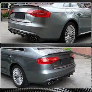 Bakre stötfångardiffusor (för Base 2011-2015, kolfiber) Audi A4 B8 2007–2015 foto 3