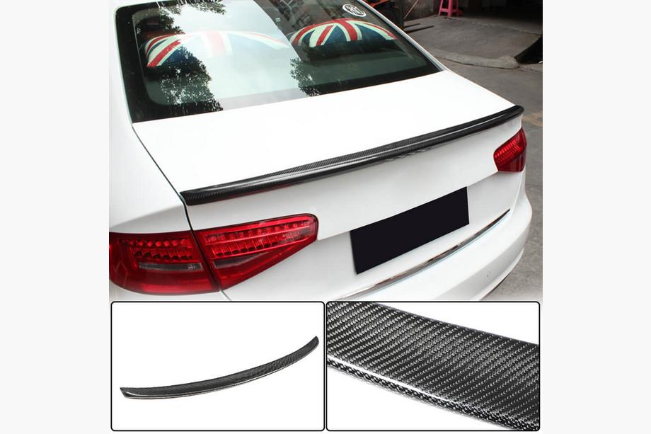Audi A4 B8 2007–2015 Spoiler V2 (för Base 2011-2015, kolfiber) Image