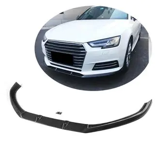Frontläpp till främre stötfångaren Lip V1 (för Base Sedan 2015-2019, kolfiber) foto 1