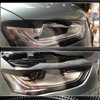 Strålkastarögonbryn (2011-2015, Kolfiber) Audi A4 B8 2007–2015 foto 2