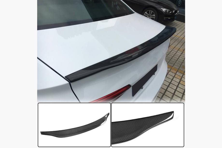 Audi A4 B9 2015–2024 Spoiler V3 (för Sedan, kolfiber) Image