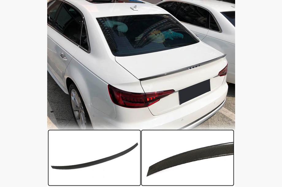 Audi A4 B9 2015–2024 Spoiler V7 (för Sedan, kolfiber) Image