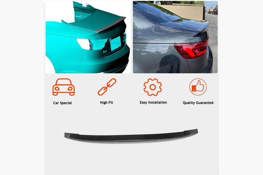 Audi A4 B9 2015–2024 Spoiler (för SD, plast) Foto 3