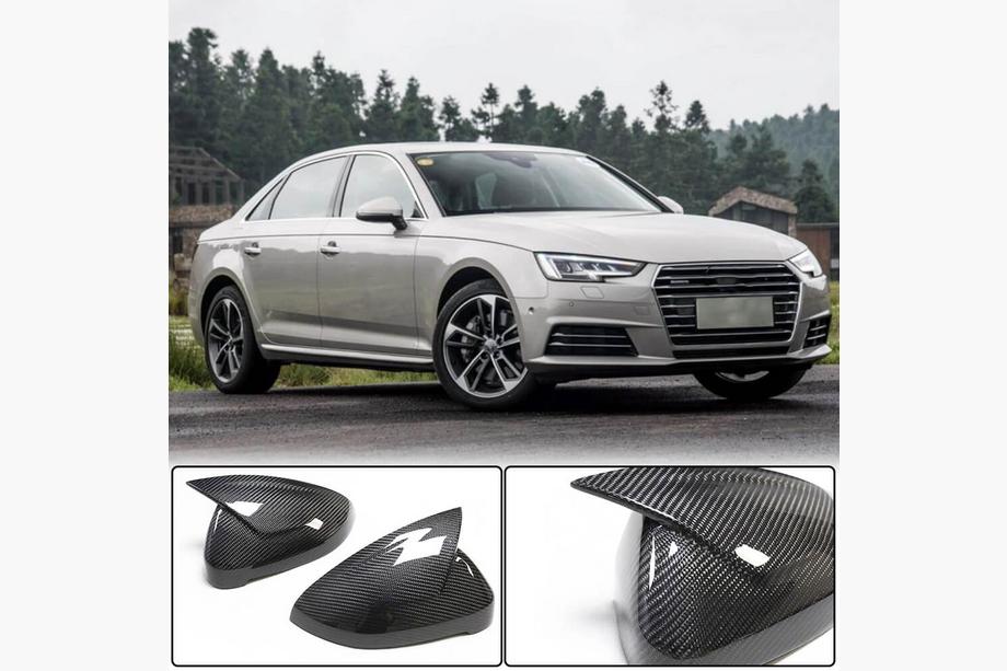 Audi A4 B9 2015–2024 Spegelskåpor par LHD ersättning (Carbon) V2 Image