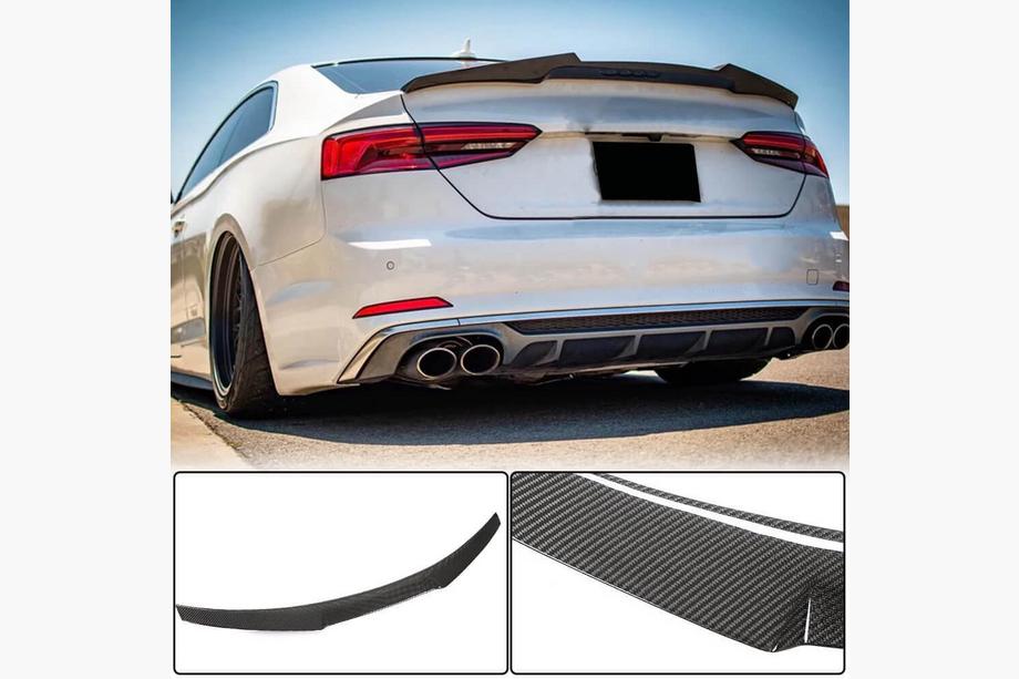 Audi A5 2016–2025 V6-spoiler (för coupé, kolfiber) Image