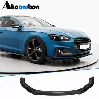 Frontsplitter (frontläpp) Lip V2 (för S-Line 2016-2020, kolfiber) foto 1