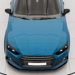 Frontsplitter (frontläpp) Lip V2 (för S-Line 2016-2020, kolfiber) foto 3