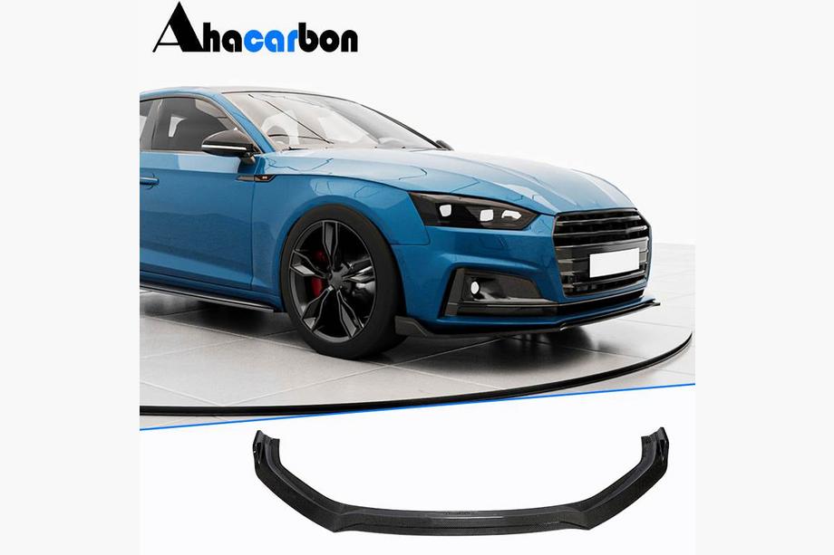 Audi A5 2016–2025 Frontsplitter (frontläpp) Lip V2 (för S-Line 2016-2020, kolfiber) Image