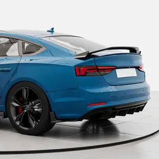Bakre stötfångardiffusor V3 (för S-Line 2016-2020, kolfiber) foto 4
