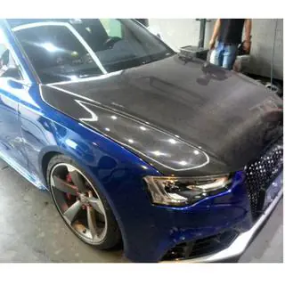 Motorhuv (2012-2015, kolfiber) Audi A5 2007–2015 foto 2