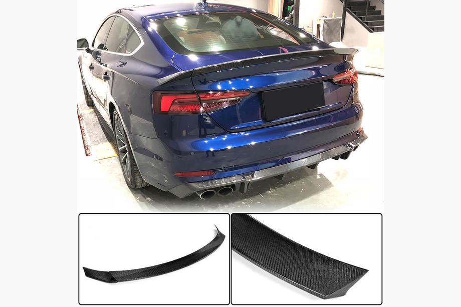 Audi A5 2016–2025 V2-spoiler (för Sportback, kolfiber) Image