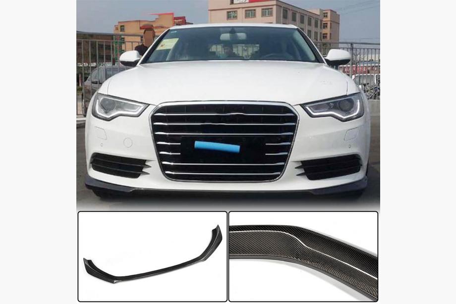 Audi A6 C7 2011–2017 Frontläpp till främre stötfångare i kolfiber (för Base 2012-2015) Image