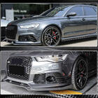 Audi A6 C7 2011–2017 Frontsplitters till främre stötfångare (för RS6, 4 st, kolfiber) foto 4