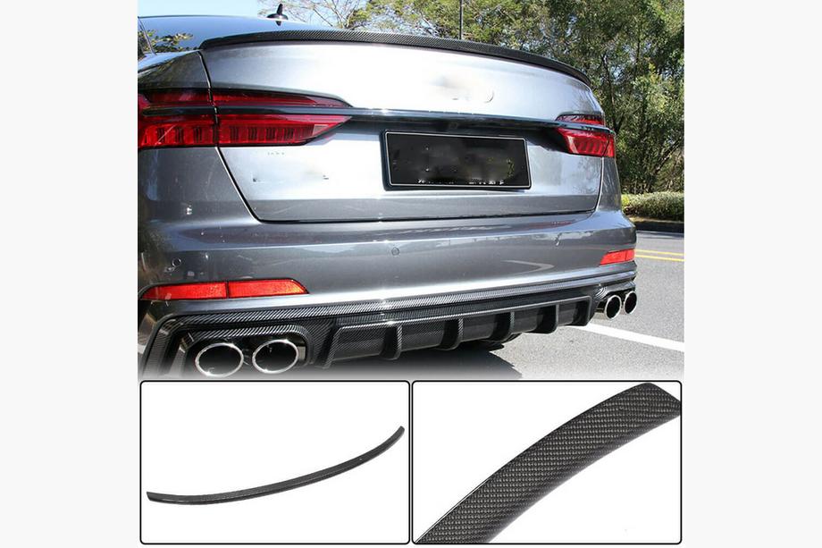 Audi A6 C8 2018–2025 Spoiler V3 (för Sedan, kolfiber) Image
