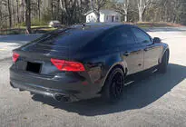 Audi A7 2010–2018 Bakre stötfångardiffusor V2 (för S-Line, 2010-2014, kolfiber) foto 2