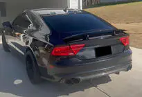 Audi A7 2010–2018 Bakre stötfångardiffusor V2 (för S-Line, 2010-2014, kolfiber) foto 3
