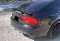 Audi A7 2010–2018 Bakre stötfångardiffusor V2 (för S-Line, 2010-2014, kolfiber) foto 5