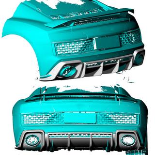 Bakre stötfångardiffusor V2 (för Spyder 2020+, kolfiber) Audi R8 2015– foto 2