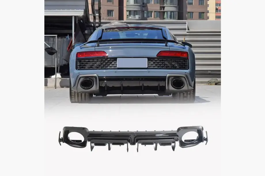 Bakre stötfångardiffusor V1 (för Spyder 2020+, kolfiber) Audi R8 2015– foto 1