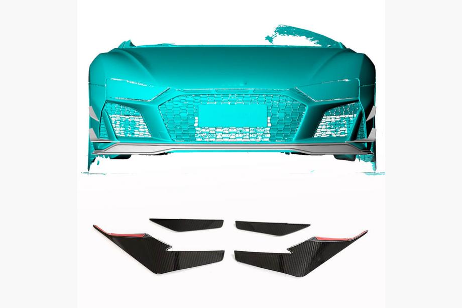 Audi R8 2015– Frontläpp till stötfångare V2 (2023+, kolfiber) Image