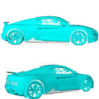 Audi R8 2015– Sidokjolar V2 (kolfiber) foto 2