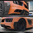 Audi R8 2015– Bakre stötfångarsplitters V1 (2015-2020, Kolfiber) foto 4